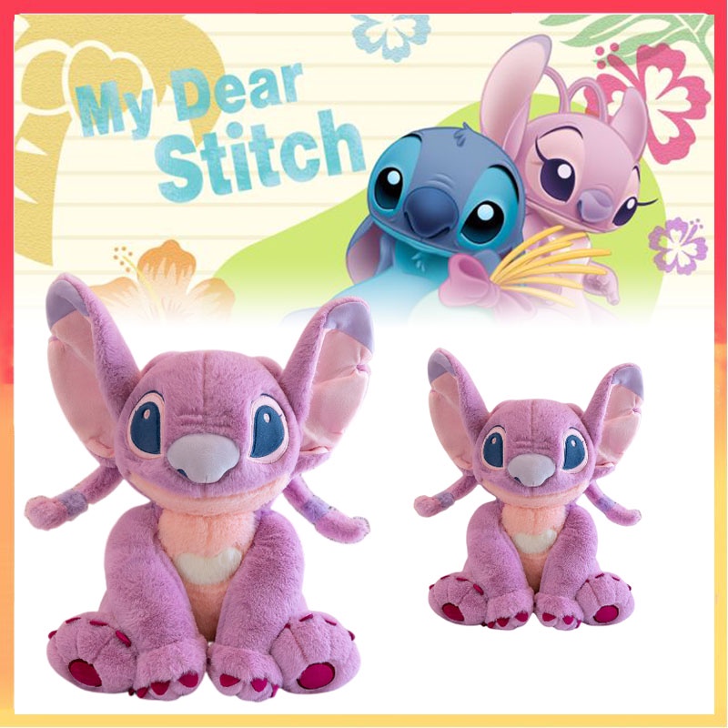 30cm/60cm Disney Lilo &amp; Stitch Angel Plush Doll Stitch Pacar Mainan Hadiah Anak