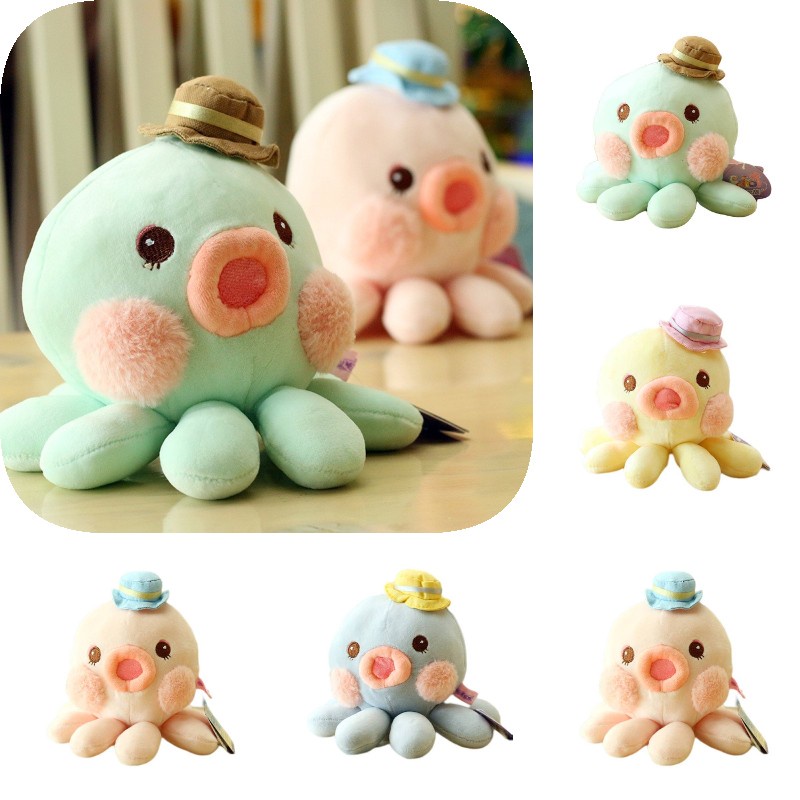 Huggable Octopus Plushie Cute And Cuddly Stuffed Animal Untuk Bayi Tidur Dan Bermain Cocok Untuk Gifting