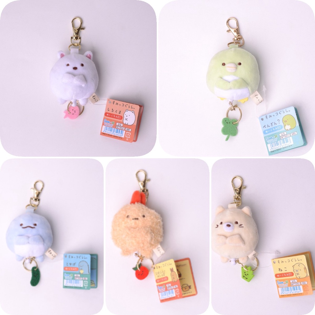 Charm Sumikkogurashi Jepang Animal Stuffed Doll Liontin Kartun Dekorasi