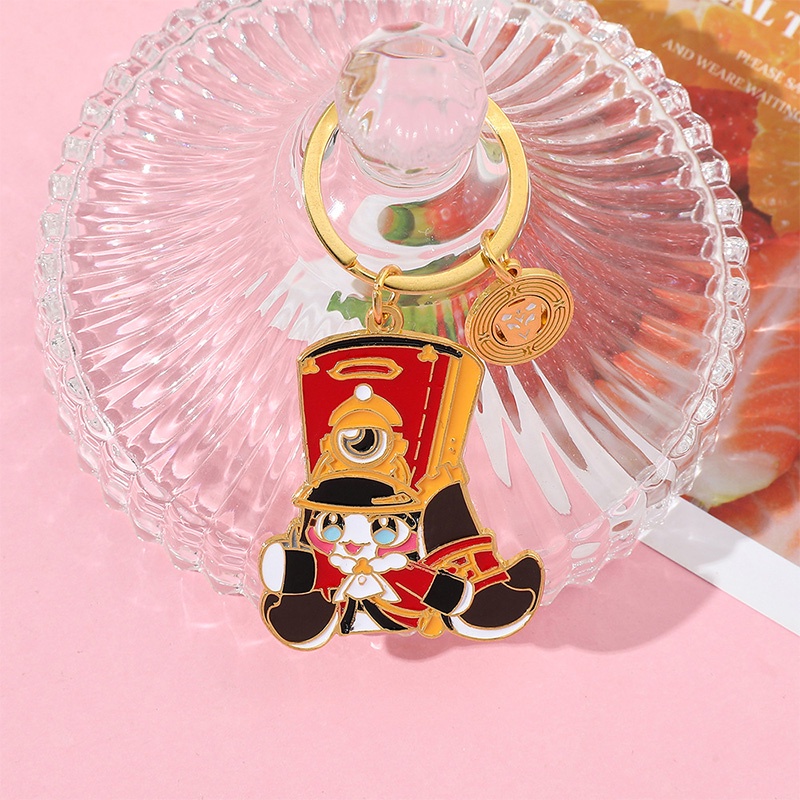 Honkai: Gantungan Kunci Pom-Pom Rel Bintang Liontin Keyring Hadiah Hiasan Kipas
