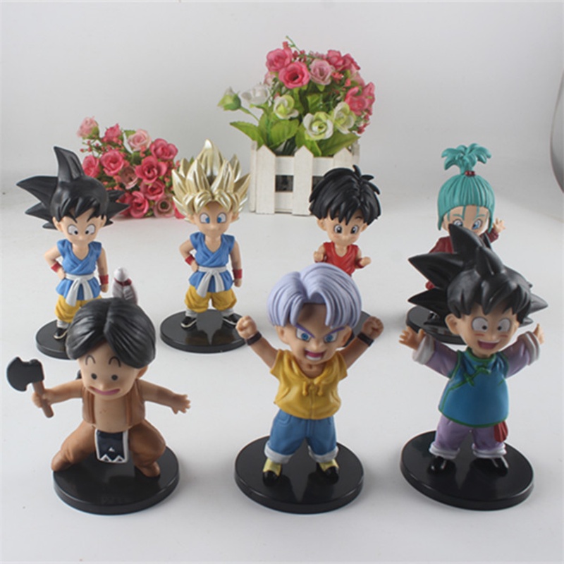 Patung Set Pvc Dragon Ball Goku 7 Buah Unik Untuk Kolektor