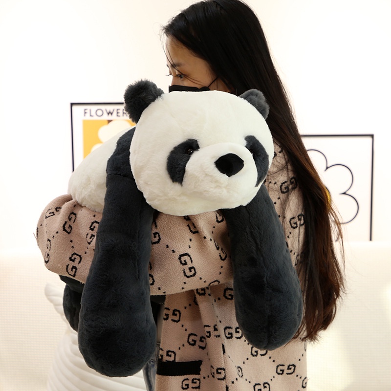 Mainan Boneka Panda Lembut Dan Cuddly Dengan Plush Pendek Ultra Soft