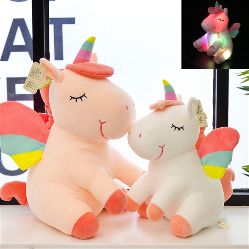 Glowing Rainbow Plush Ideal Untuk Cerita Tidur Dan Waktu Bermain