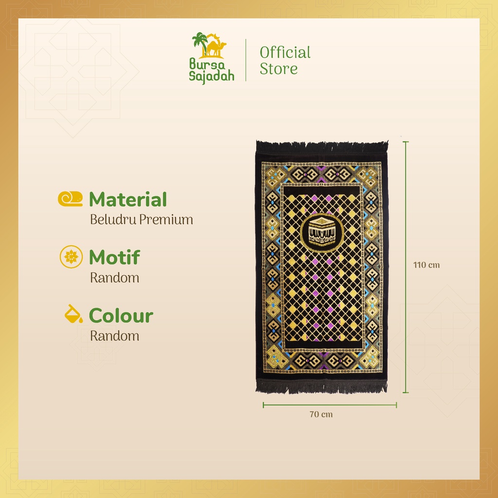 Sajadah Velteksa Spiegle Classic Normal 110x70 cm - Oleh Oleh Haji dan Umrah, Sajadah Premium, Sajadah Beludru, Sajadah Grosir I Bursa Sajadah