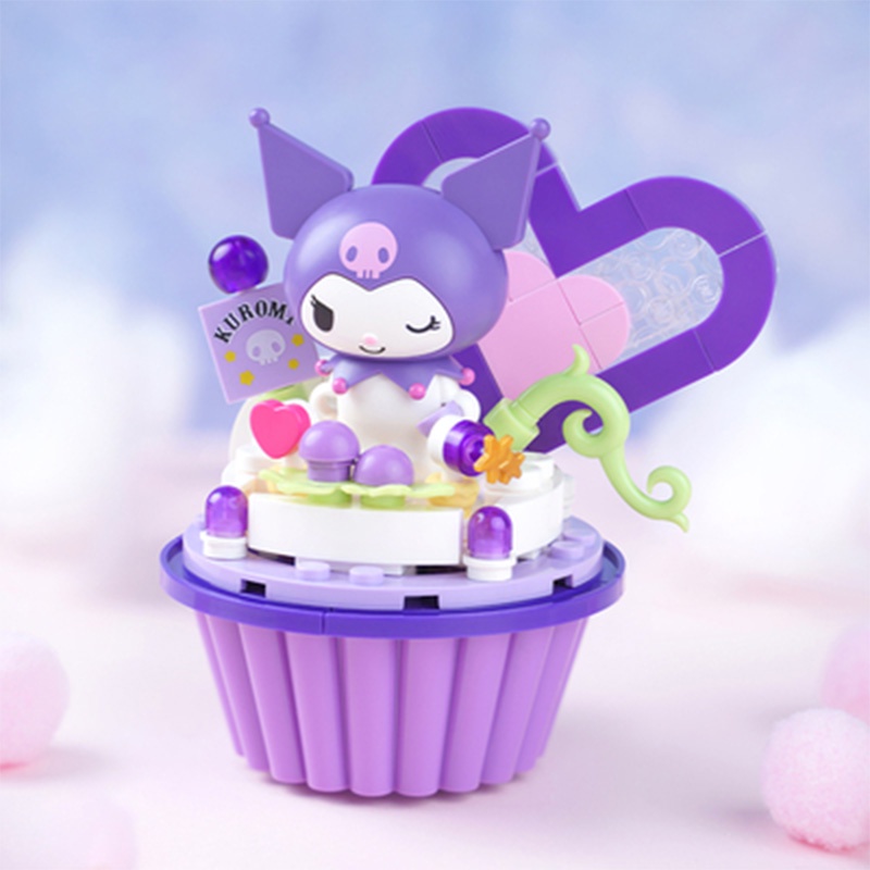 Sanrio Family Kuromi Melody Series Building Block Cake Cup Rakitan Mainan Hadiah