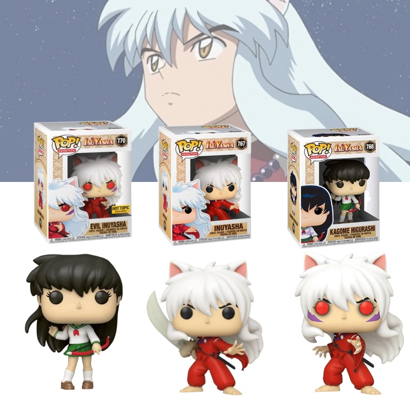 Inuyasha Pop Toy Figure Patung Anime Kerajinan Tangan Untuk Kolektor