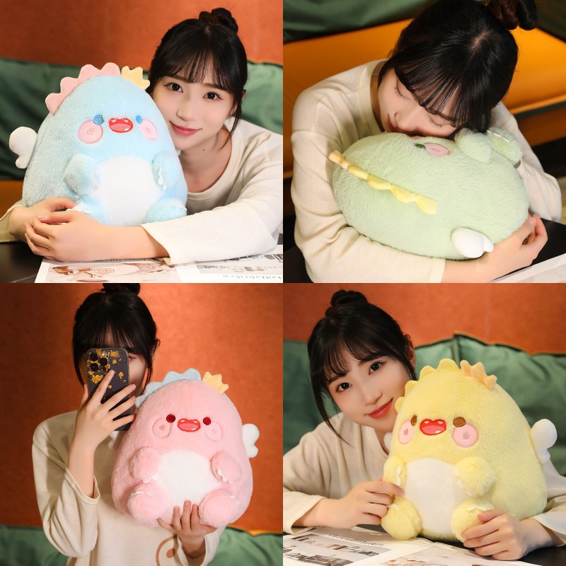 Boneka Plush Dino Menggemaskan Dengan Sayap, Berbahan Kain Lembut Dan Nyaman, Cocok Untuk Anak-Anak Segala Usia, 30*26cm