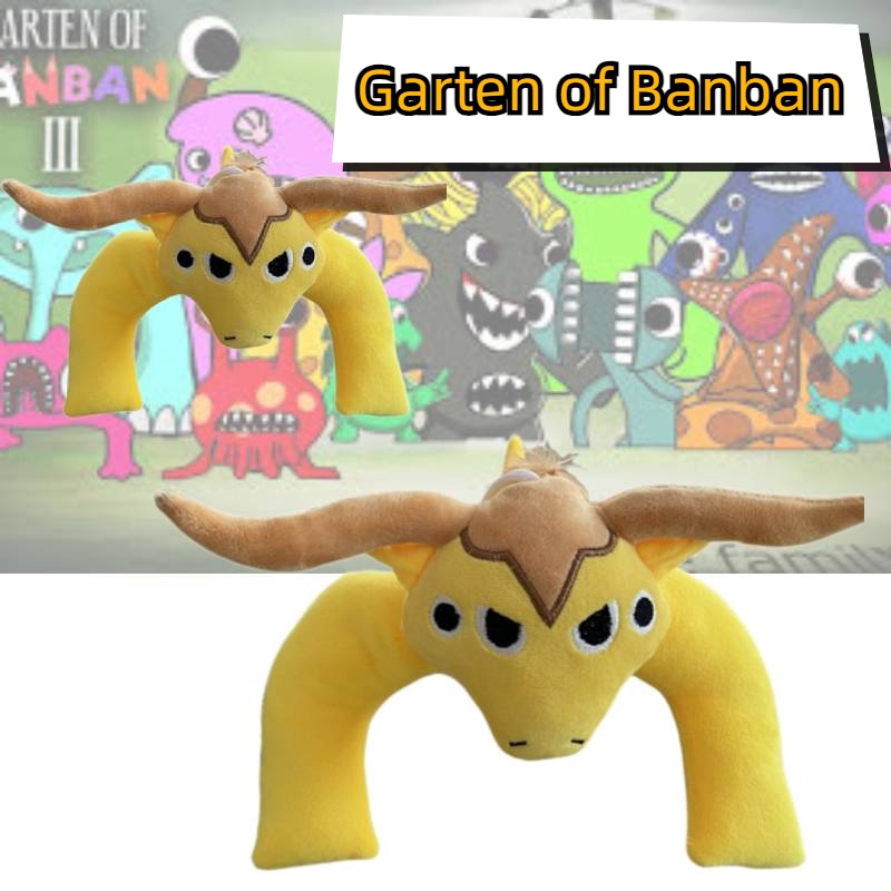 Garten Of Banban Mainan Plush Pendek Lembut Dan Cuddly 20cm Figure Hewan Untuk Waktu Bermain