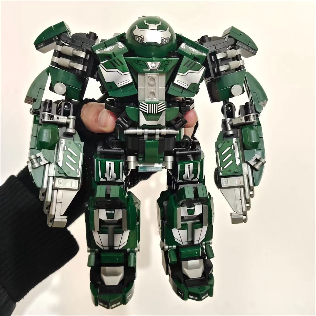 Mecha Series Avenger Hulk Building Blocks DIY Mainan Perakitan Morfing Mesin