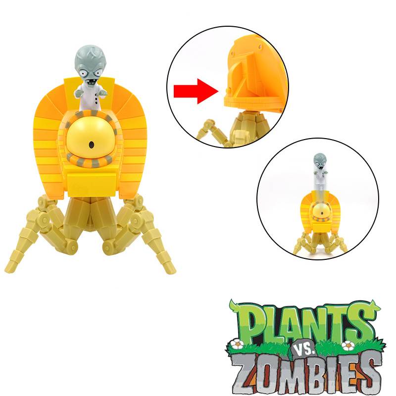 Tanaman vs. Zombies Bajak Laut Raksasa Angka Mesir Crazy Dave Roadblock Model