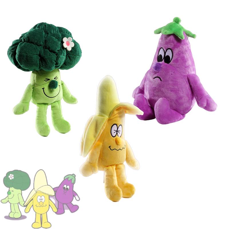 Jellycat Sayur Mainan Mewah Brokoli Pisang Terong Tanaman Boneka Boneka Hadiah