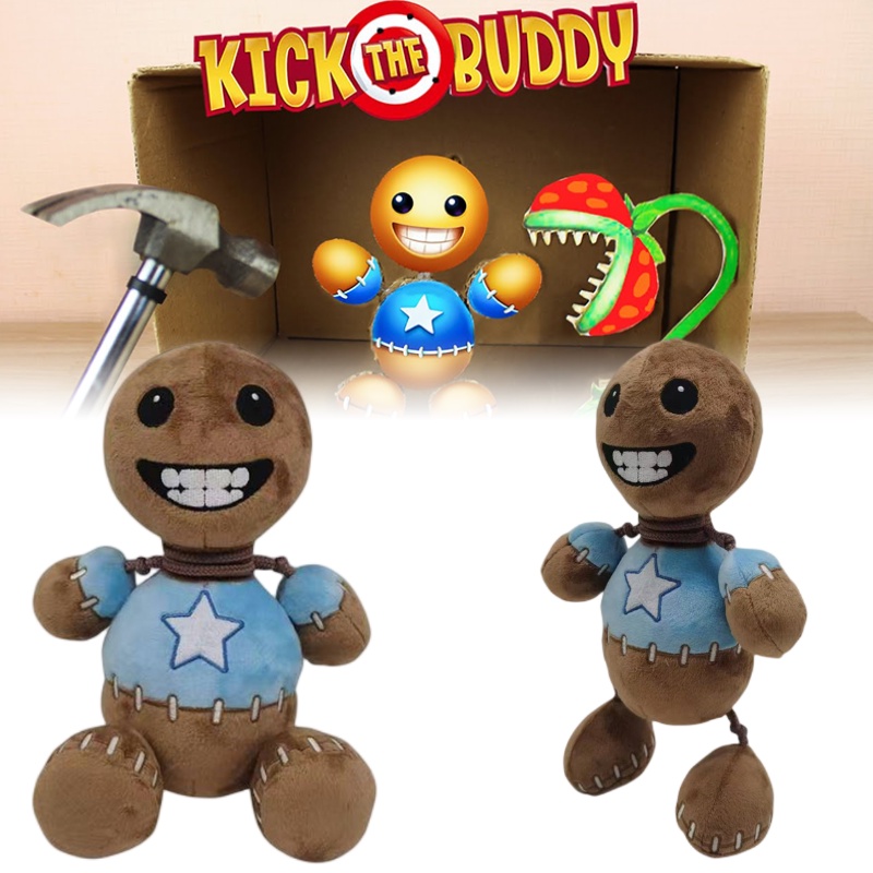 Wayang Man Game Buddy Kristal Mewah Bulu Halus Coklat Tinggi 30cm Bahan Katun Pp Import
