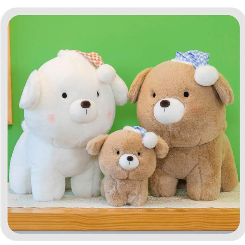 Mainan Mewah Lucu Dan Lembut Boneka Anjing Ding Dong Untuk Anak Perempuan, Boneka Puppy Realistis Untuk Hadiah Ulang Tahun