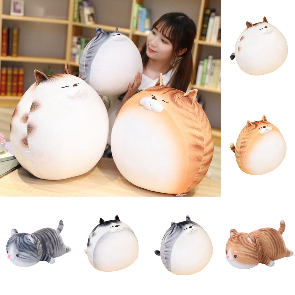 Boneka Plushy Cat Dengan Isian Melimpah Untuk Membuat Anda Tetap Nyaman Seharian Dan Malam.