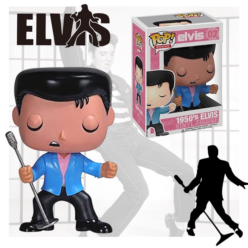 Elvis Presley Cat King Handmade Model Detail Dan Manusia Hidup Cantik Dikemas Box Warna Warni