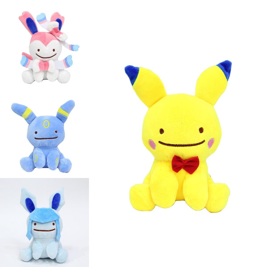 Boneka Mainan Plush Eevee Bolak Balik Jolteon Flareon Espeon Vaporeon Sylveon