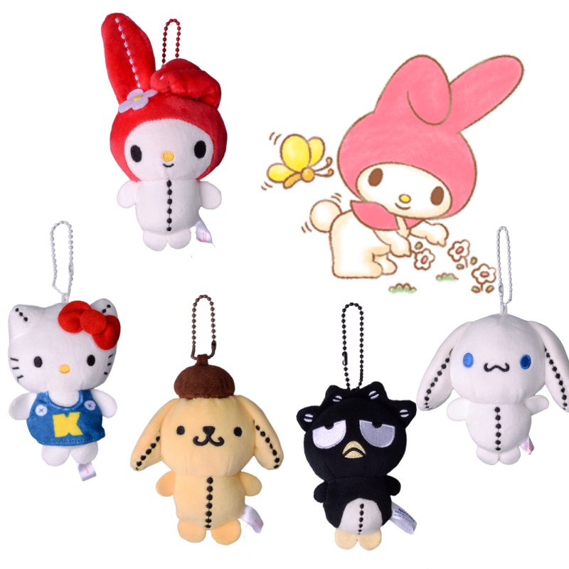 Sanrio Sewing Plush Toy Ideal Untuk Kolektor Atau Sebagai Souvenir 9*6cm