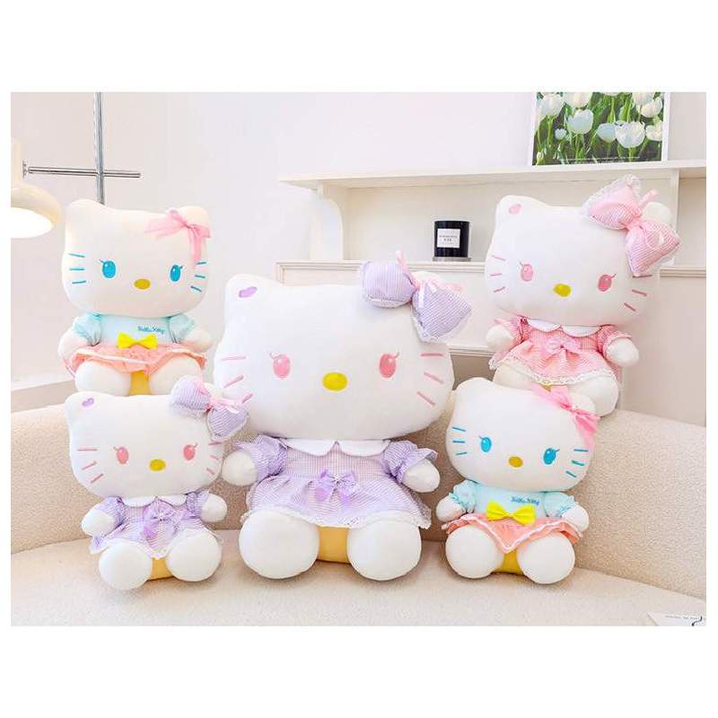 Mainan Boneka Kucing Plush Pendek Blue Maid Kt Pendek Lembut Dan Nyaman Untuk Dekorasi Dan Hadiah