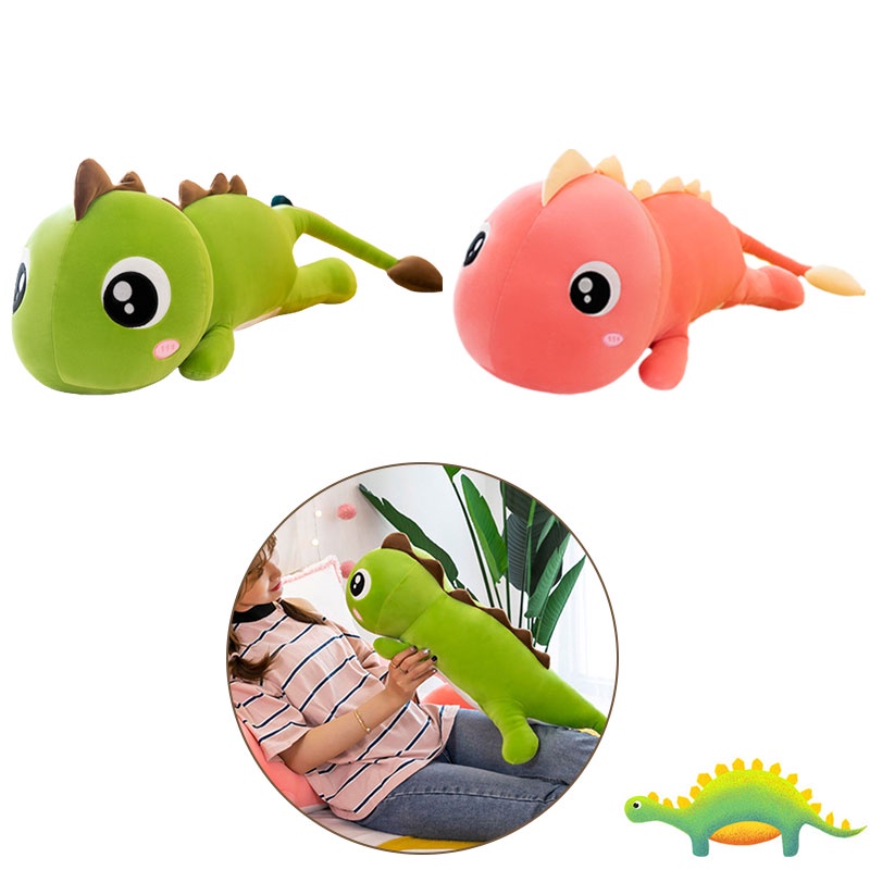 Plushies Adorable Dinosaur Desain Ritsleting Dapat Dilepas Mudah Dicuci Untuk