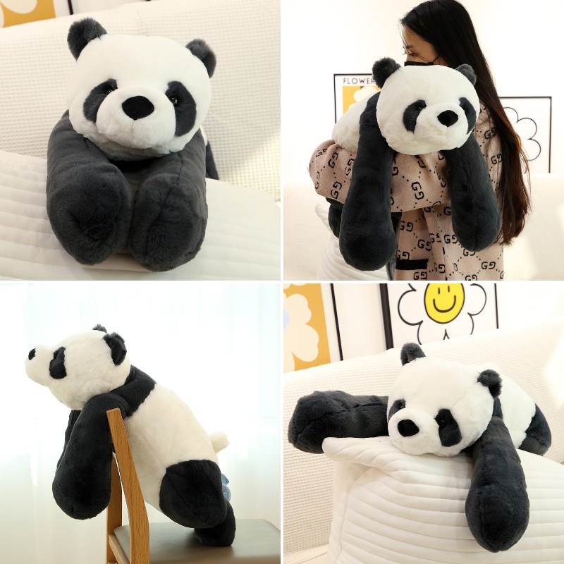 Mainan Boneka Panda Lembut Dan Cuddly Dengan Plush Pendek Ultra Soft