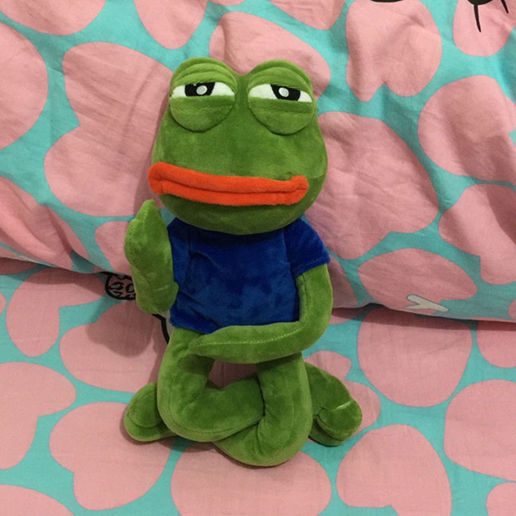 Sad Pepe Kreatif Kodok The Frpg Kawat Boneka Hewan Hadiah Koleksi Mainan Mewah