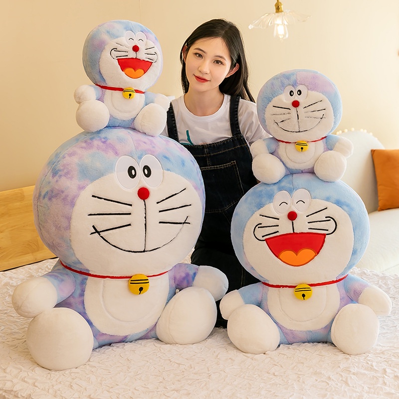 Kucing Doraemon Dan Ding Dong Plushie Warna Tersenyum Dan Tawa Cocok Untuk Anak-Anak Dan Kolektor