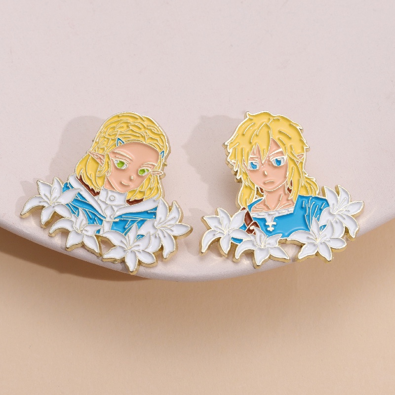 The Legend of Zelda Enamel Pin Permainan Anime Lapel Pin Bros Untuk Koleksi Ransel Manga Lencana Perhiasan Aksesoris