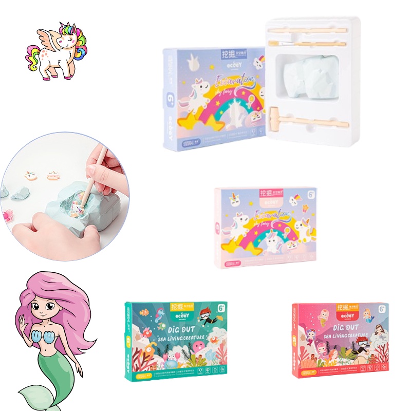 And Fun Creative Toy Unearth Mermaids Cantik Dan Dengan Set Penggalian Kami