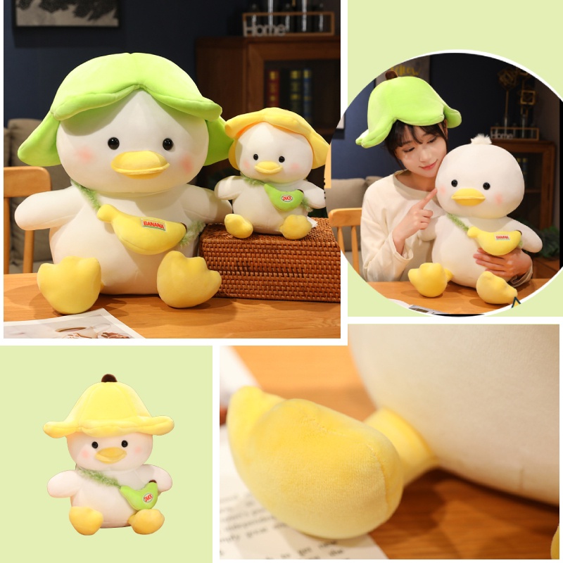 Bebek Pisang Sedap Mantap Plushie Isian Katun Pp 8inci