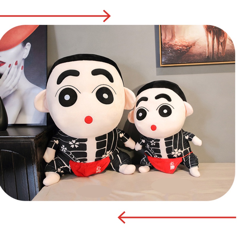 Mainan Boneka Boneka Shin Chan Besar Bahan Plush Untuk Anak Perempuan Laki-Laki Dan Hadiah