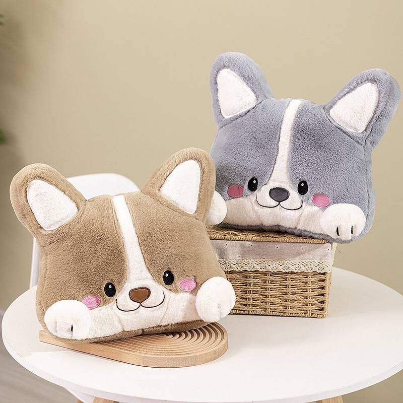 Bantal Boneka Binatang Lovely Husky Dan Shiba Inu, Isian Pp Katun, Mudah Dibawa