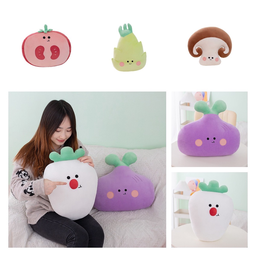 Boneka Bantal Sayur Menggemaskan Untuk Duduk Yang Nyaman