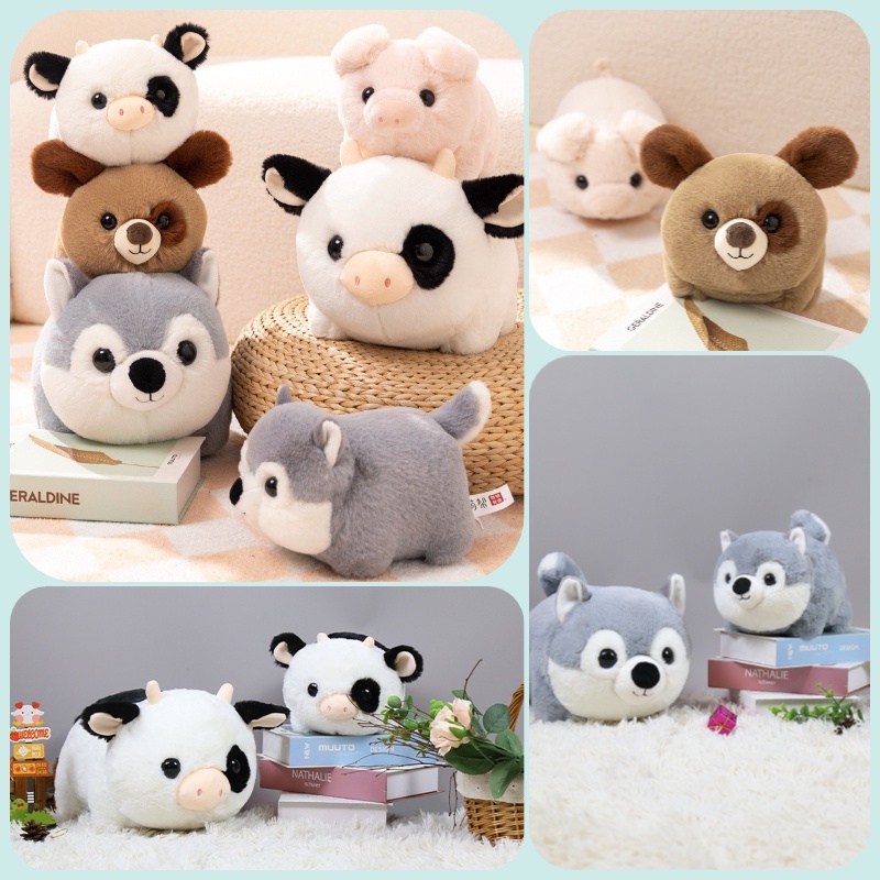 Boneka Plush Binatang Cuddly Dan Lembut, Ideal Untuk Anak-Anak Segala Usia Desain Hewan Yang Berbeda