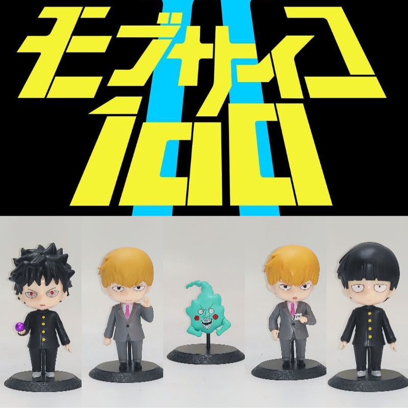 Koleksi Mainan Supernatural100% Set 5pcs Figur Plastik Shigeo Kageyama
