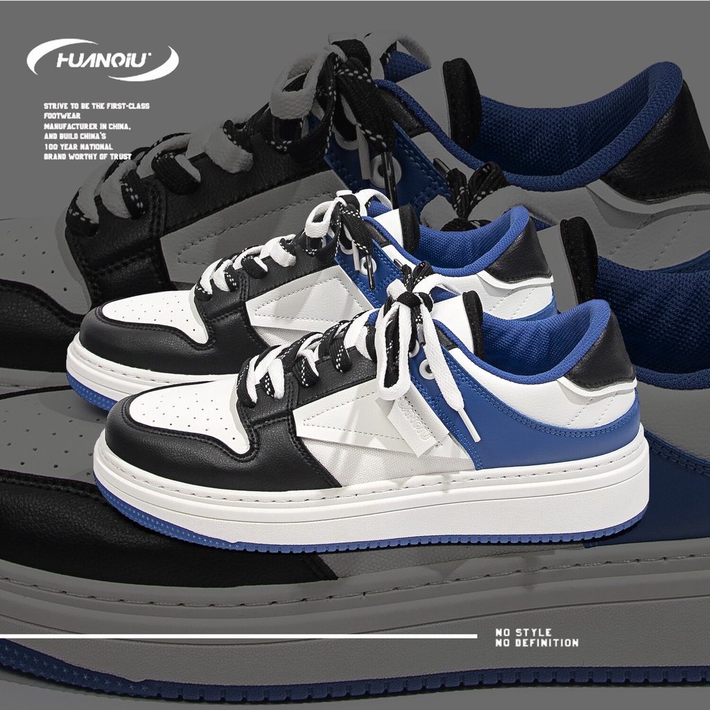 Sepatu snekers pria olahraga HUANQIU Global Board Sho Shoes New Spring and Autumn Korea Edition Fash