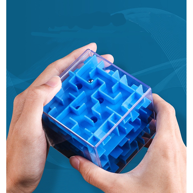 3d Magic Cube Puzzle Maze Ball Tahan Jatuh Mainan Edukasi Kecerdasan