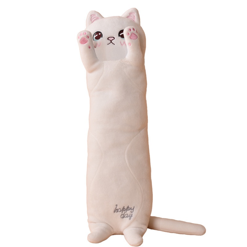 Kucing Panjang Mainan Mewah Boneka Lembut Kitten Bantal Tidur Anak Bantal Dekorasi Rumah