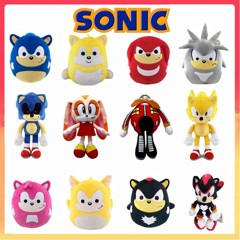 30 Cm/25 cm Nick Sonic Mainan Mewah Bantal Bayangan Landak Plushies Kartun Bantal Dekorasi Rumah Hadiah