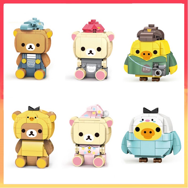 Easy bear Miniatur Bata Blok Bangunan Mainan Edukasi Hadiah Anak