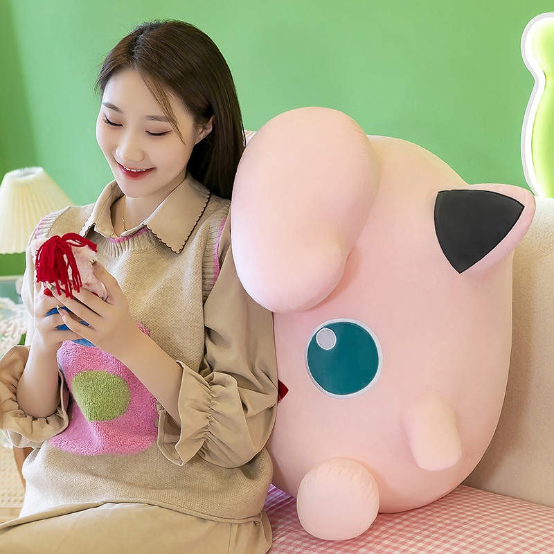 Jigglypuff Authentic Plush Toy, Isian Katun Pp, Bulu Penutup Pendek