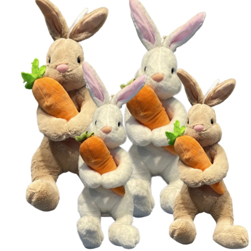 Mainan Furry Carrot Bunny Plush Boneka Binatang Cantik Dan Lembut Untuk Anak Dan Balita 77karakter