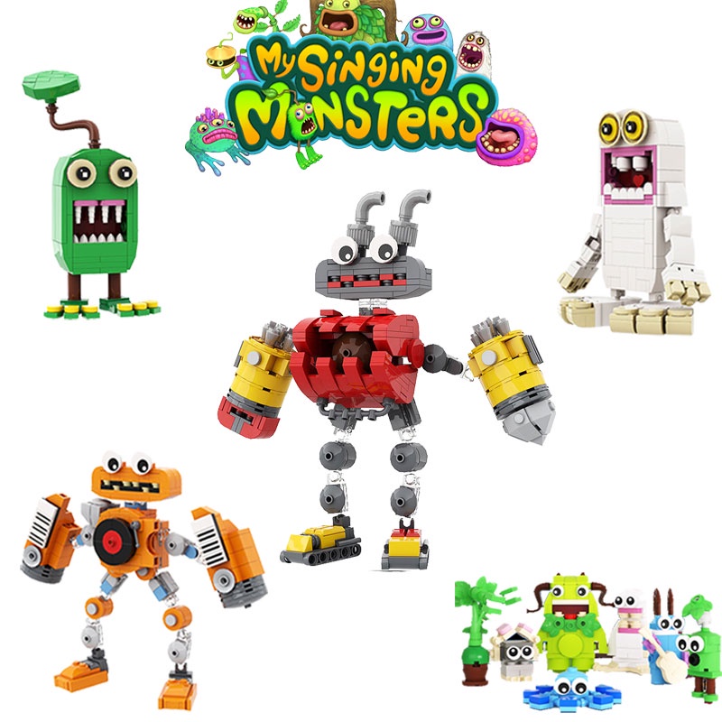 My Singing Monsters Building Blocks Mainan Puzzle Partikel Kecil Game Interaktif