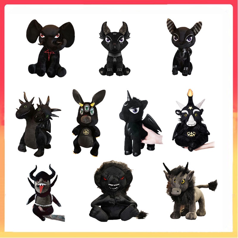 Mainan Plush Anime Peripheral Pentagram Gajah Kelinci Diablo Boneka Hewan Kartun