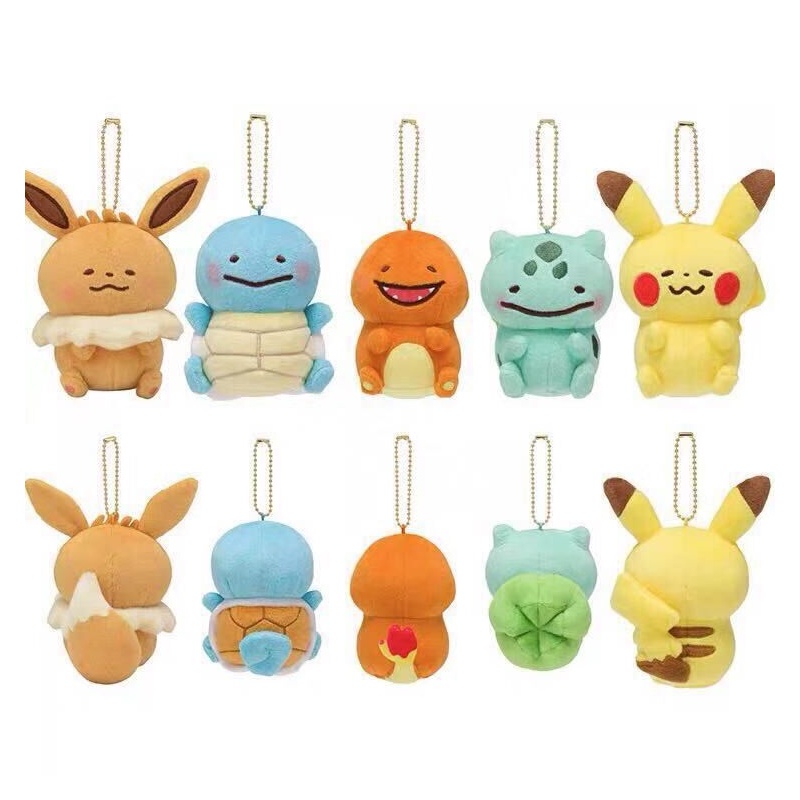 Animasi Pokemon Plushies Pikachu, Squirtle, Charmander, Dan Bulbasaur Dapatkan Yours Now!