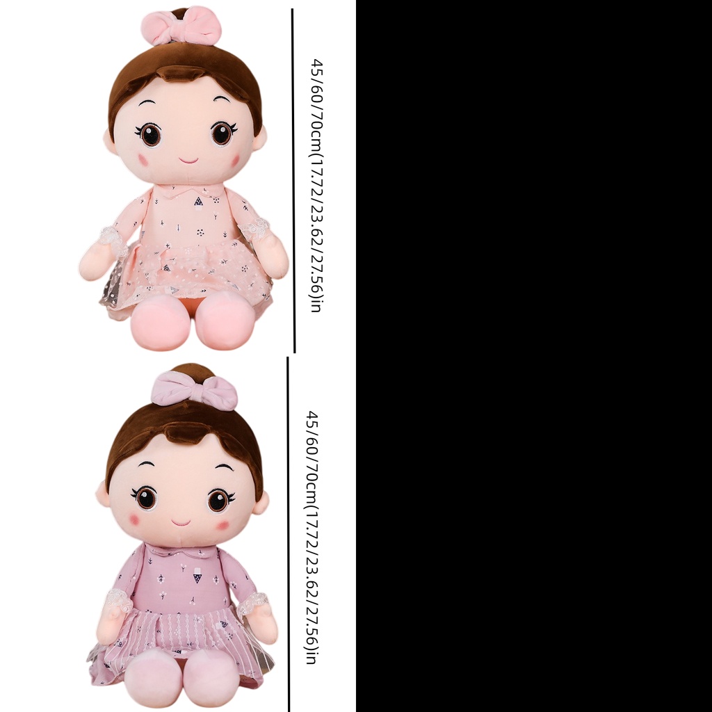 Boneka Cewek Plush In Dress Tersedia 3ukuran