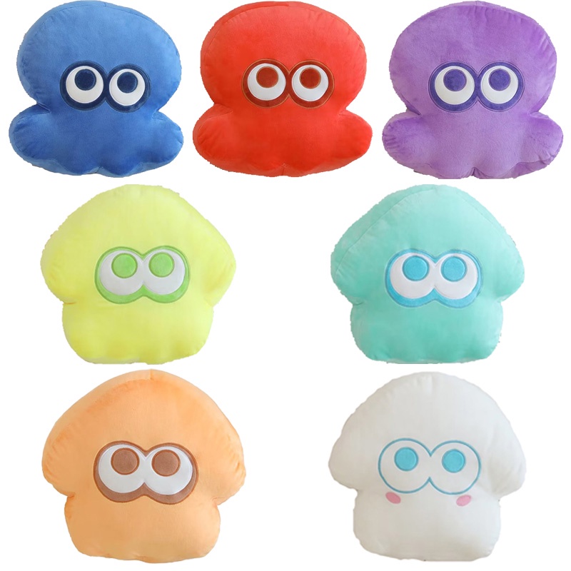 Splatoon Octopus Pillow Cushion Bulu Halus Dan Menyenangkan Plushie Untuk Anak