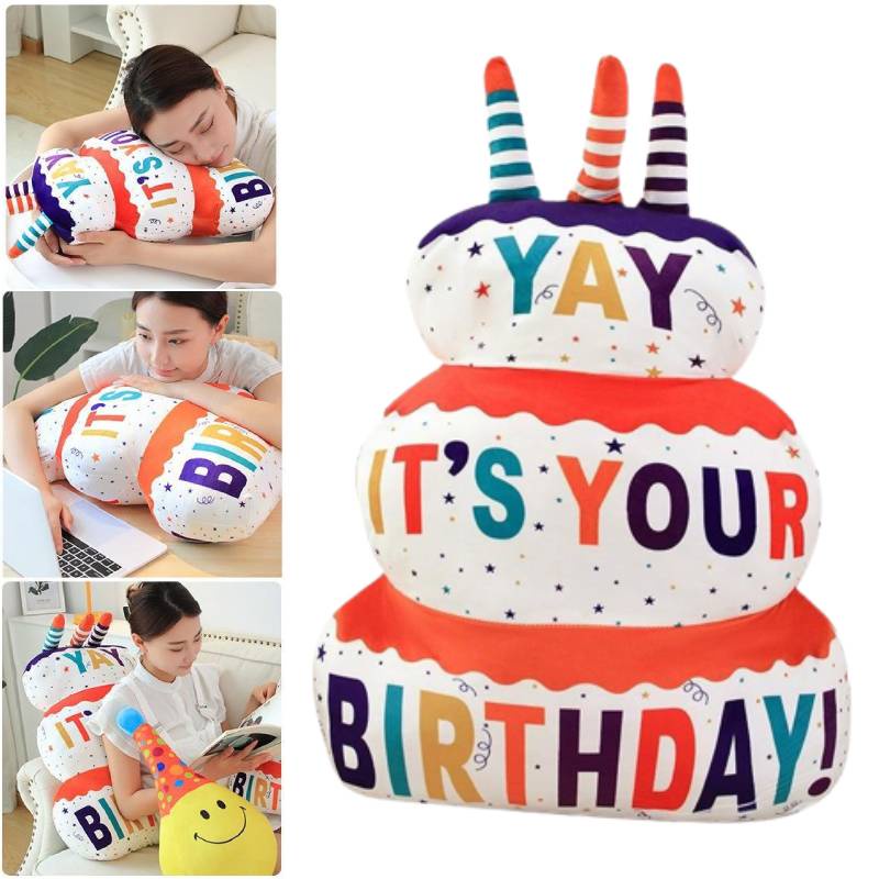 Bantal Mewah Bentuk Kue Minimalis Modern Untuk Hadiah Dan Ulang Tahun