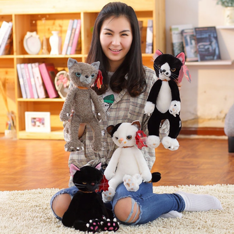 40/60cm Tamino Maita Displeased Cat Plush Toy Lembut Huggable Boneka Kartun Hadiah