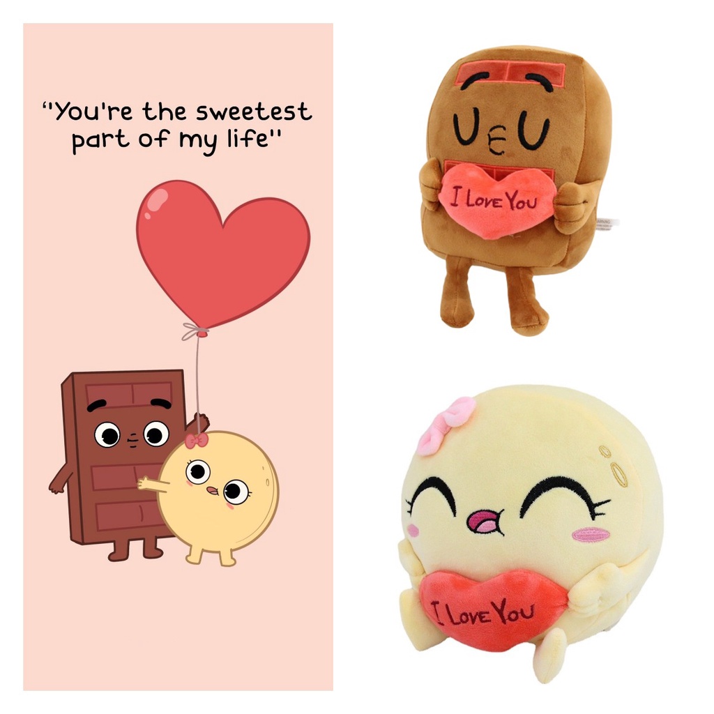 Choco Dan Pancake Plush Empuk Ringan Dan Mudah Dibawa Kemana Mana