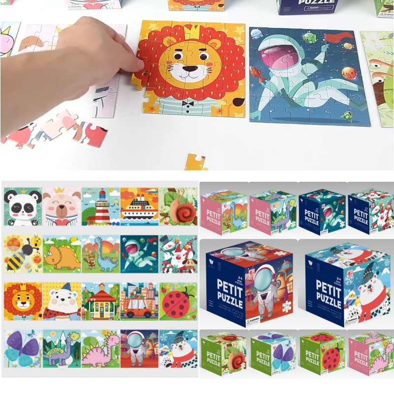 Puzzle Mainan Kotak Kartun Edukasi Dan Balita Fun